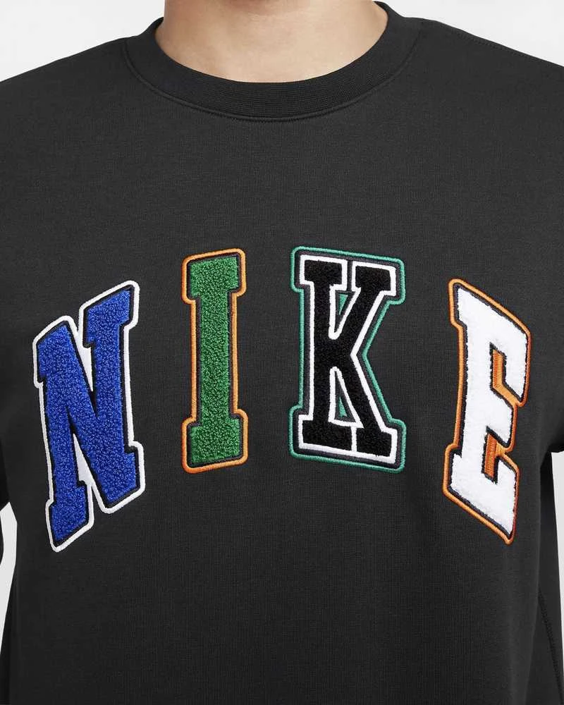 Nike Džemperis Vyrams M Nk Club Bb Crew Letters Juodas FZ0879 010