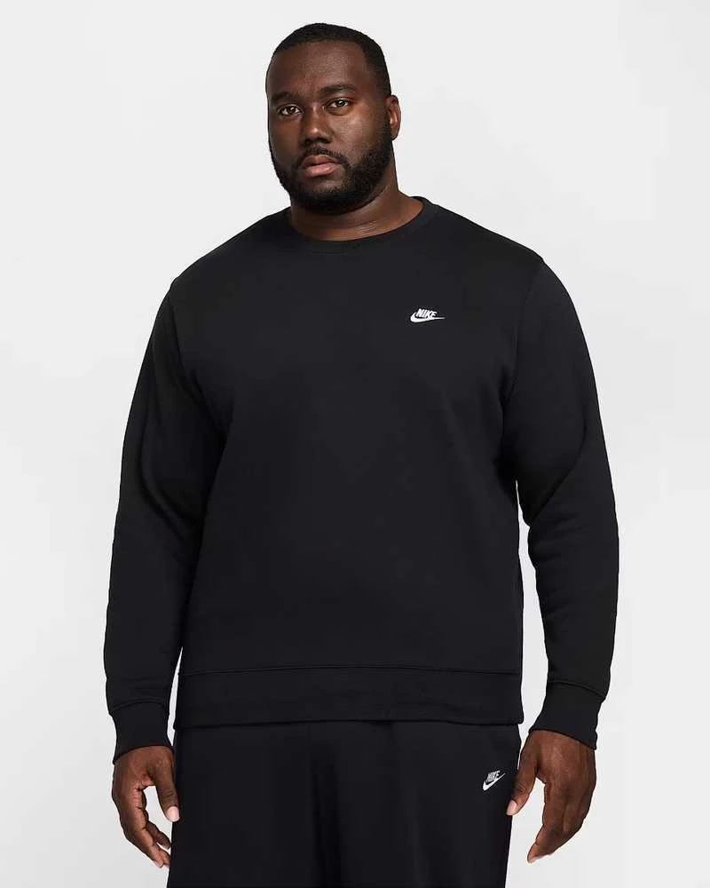 Nike Džemperis Vyrams M Nk Club Bb Crew Fl Juodas FN3886 010