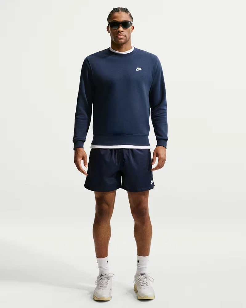 Nike Džemperis Vyrams M Nk Club Bb Crew Fl Mėlyna FN3886 451