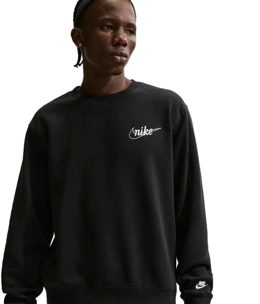 Nike Džemperis Vyrams M Nk Club Bb Crew Ctb Fl Juodas IF0679 010