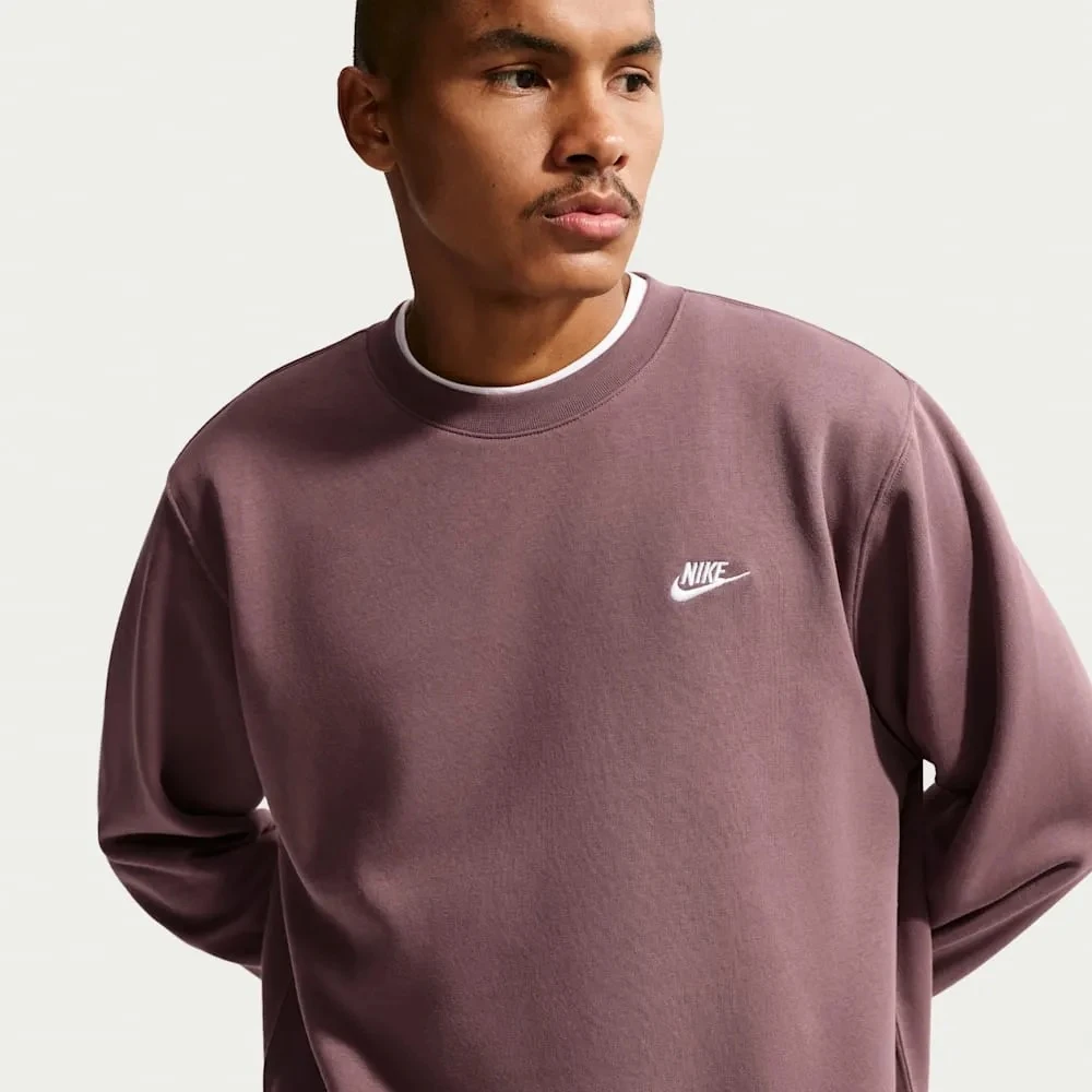 Nike Džemperis Vyrams M Nk Club Bb Crew Fl Violetinė FN3886 502