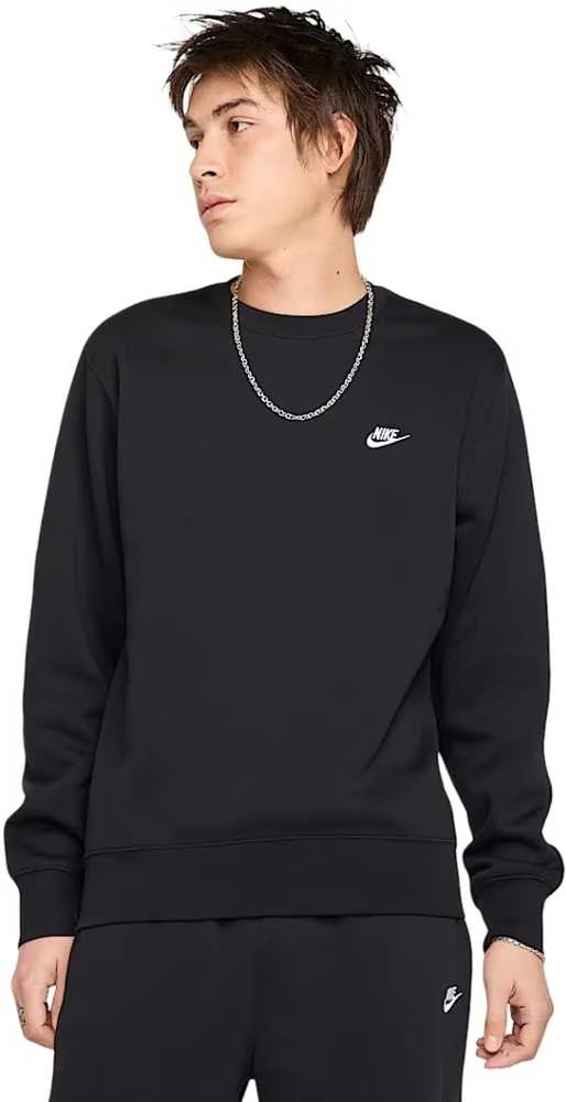 Nike Džemperis Vyrams M Nk Club Bb Crew Fl Juodas FN3886 010