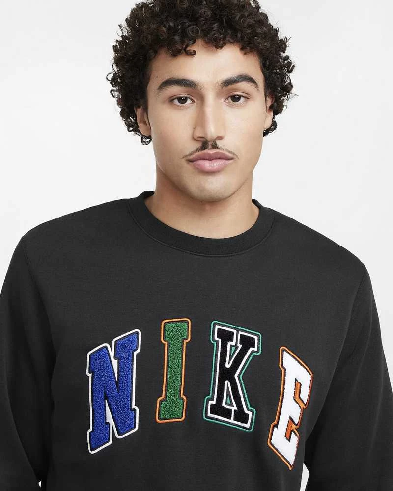 Nike Džemperis Vyrams M Nk Club Bb Crew Letters Juodas FZ0879 010