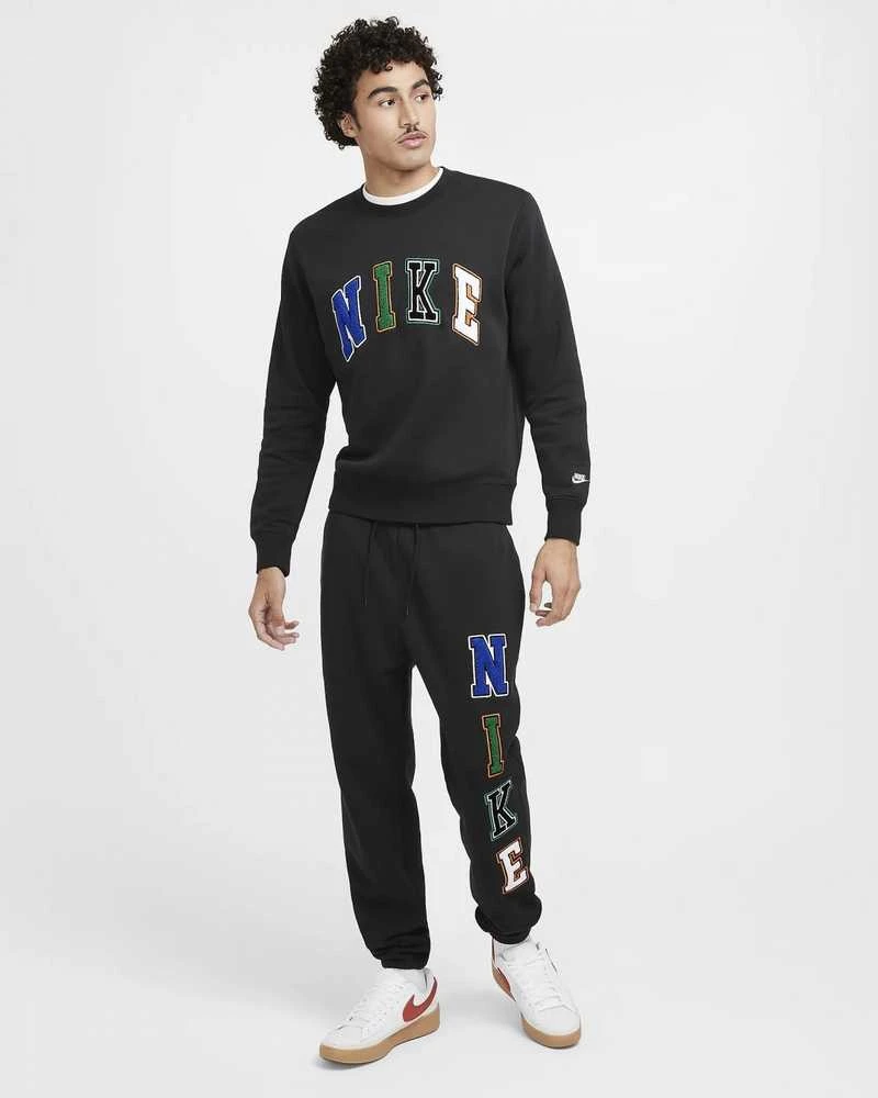 Nike Džemperis Vyrams M Nk Club Bb Crew Letters Juodas FZ0879 010