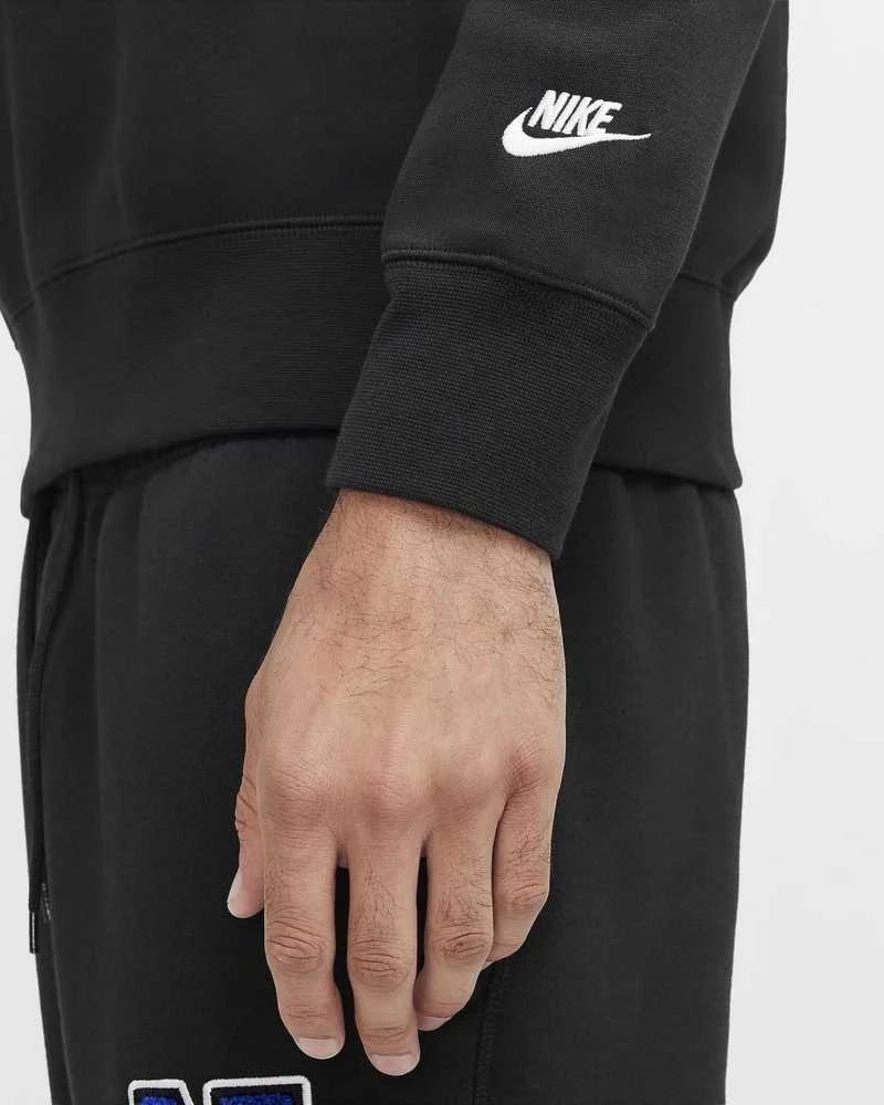 Nike Džemperis Vyrams M Nk Club Bb Crew Letters Juodas FZ0879 010