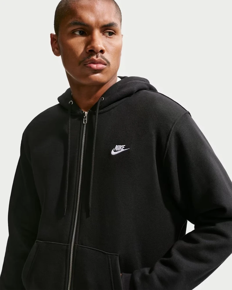 Nike Džemperis Vyrams M Nk Club Bb Fz Hoodie Fl Juodas FN3861 010