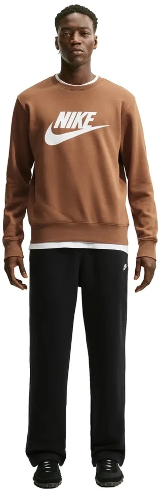 Nike Džemperis Vyrams M Nk Club Bb Gfx Crew Fl Brown FN3890 270