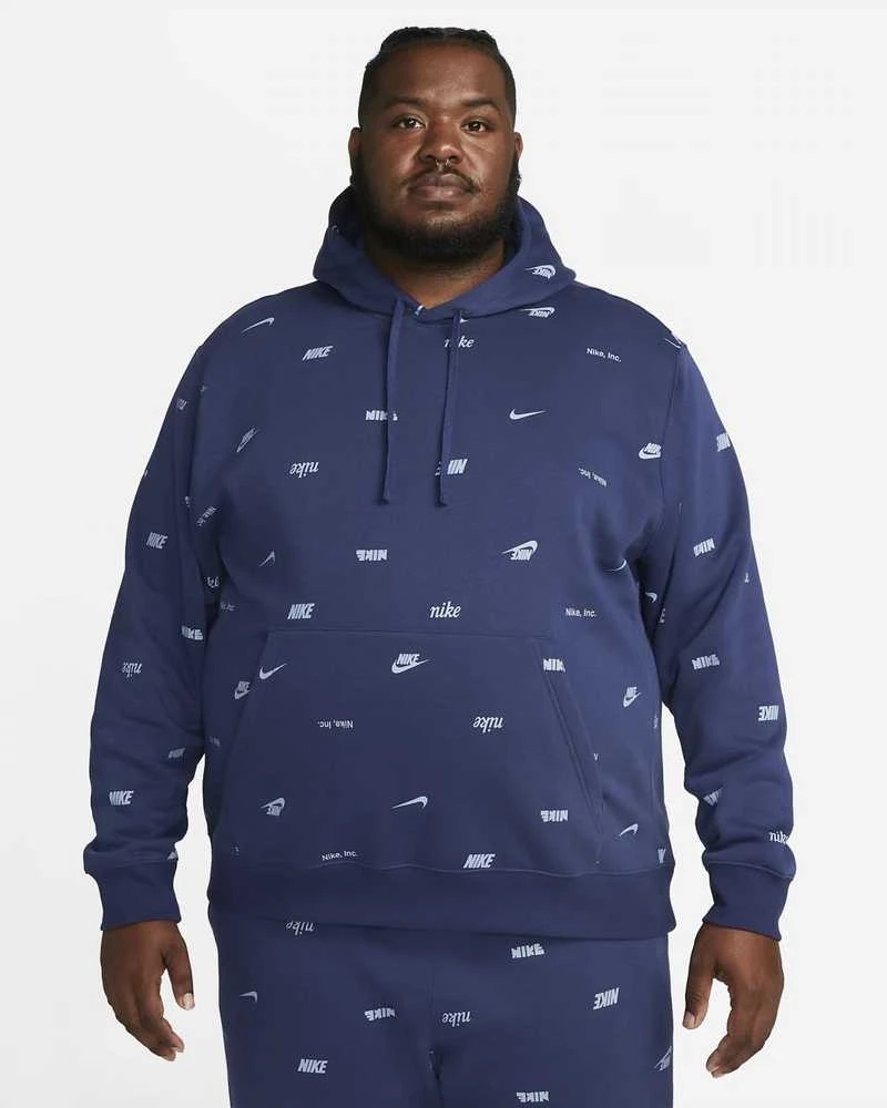 Nike Džemperis Vyrams M Nk Club+ Bb Po Hoodie Fleece Mėlyna FB7434 410