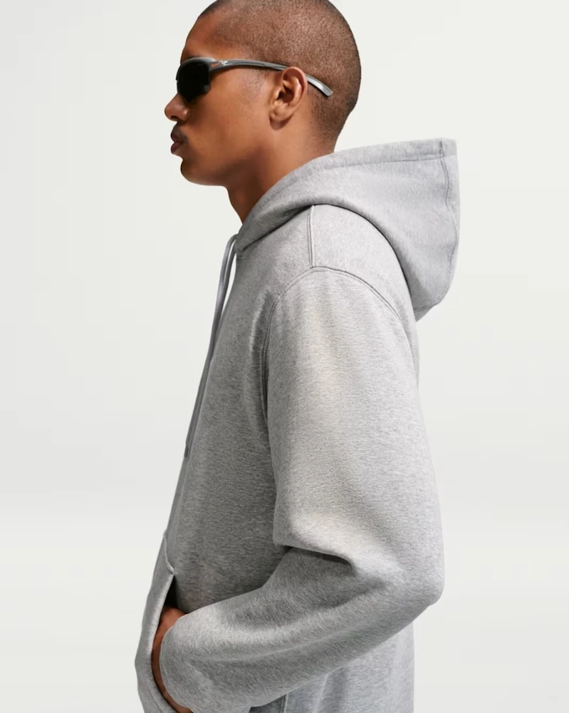 Nike Džemperis Vyrams M Nk Club Bb Po Hoodie Fl Pilkas FN3859 063