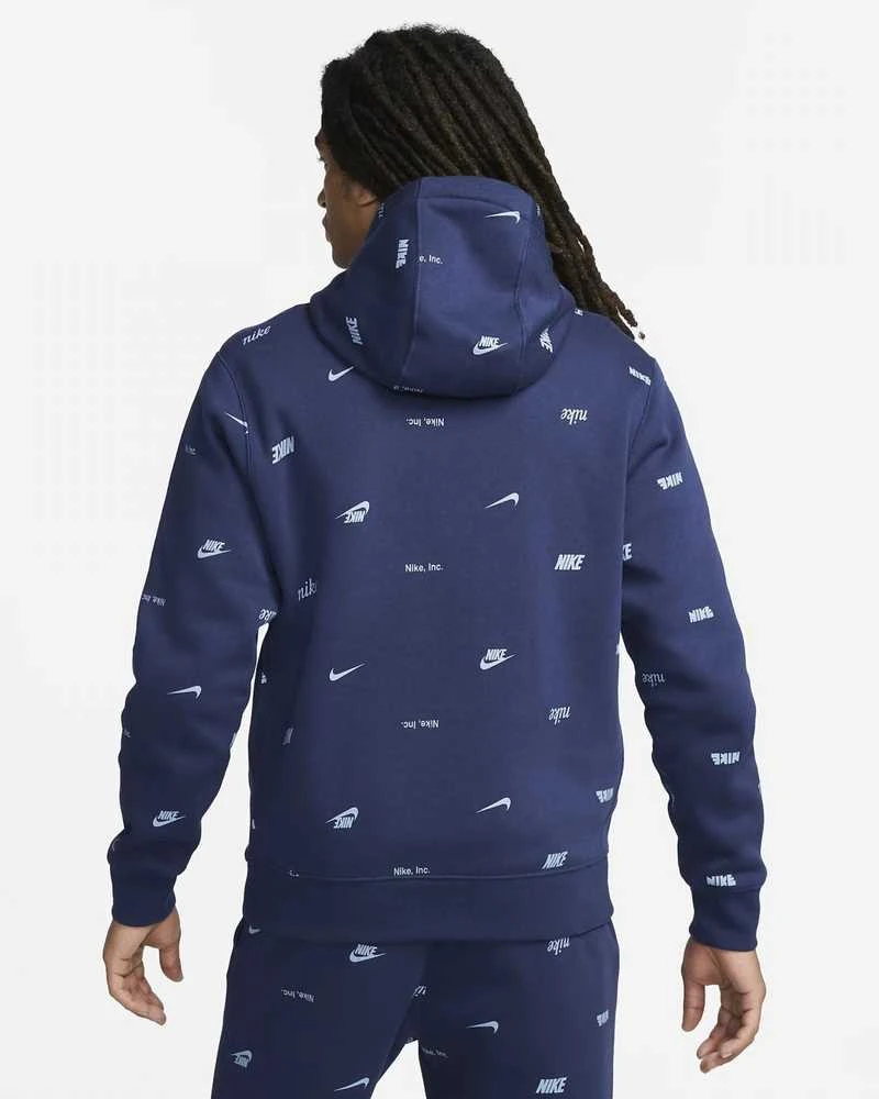 Nike Džemperis Vyrams M Nk Club+ Bb Po Hoodie Fleece Mėlyna FB7434 410