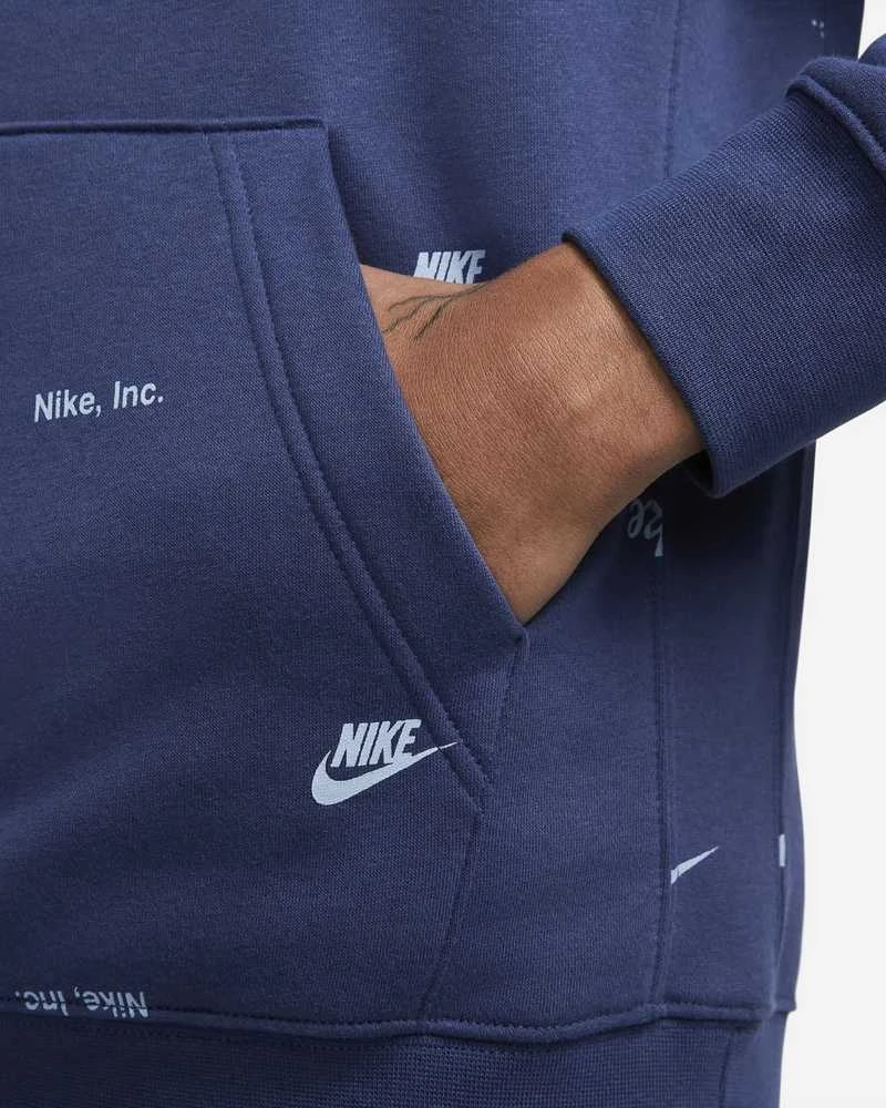 Nike Džemperis Vyrams M Nk Club+ Bb Po Hoodie Fleece Mėlyna FB7434 410