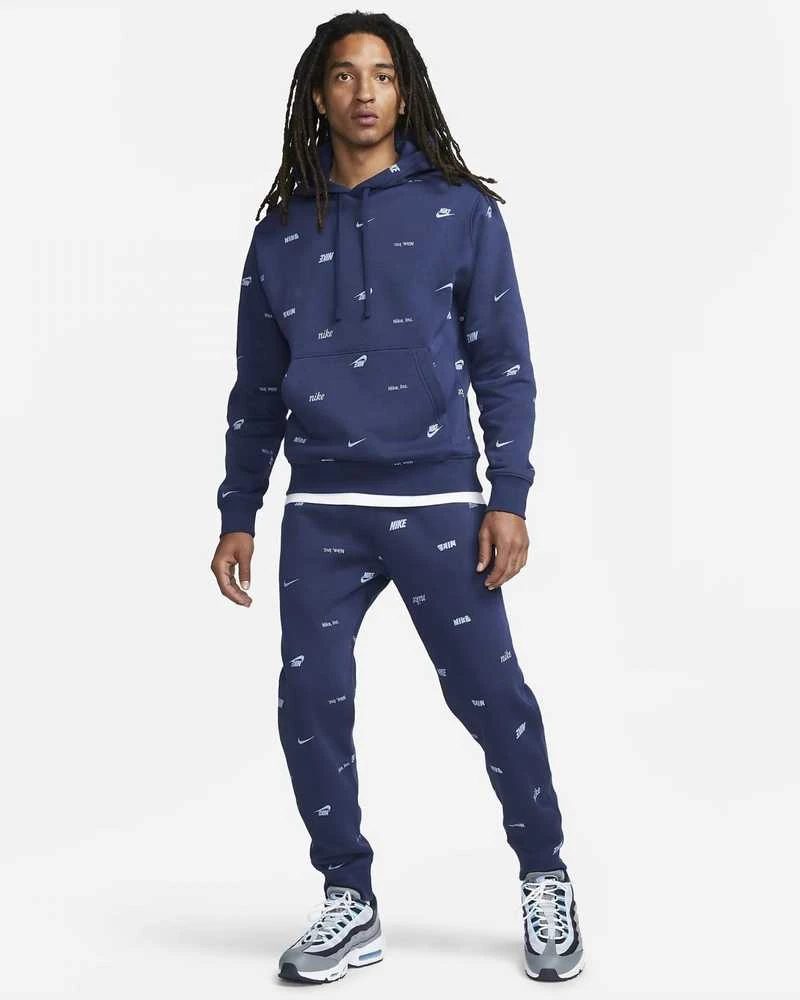 Nike Džemperis Vyrams M Nk Club+ Bb Po Hoodie Fleece Mėlyna FB7434 410