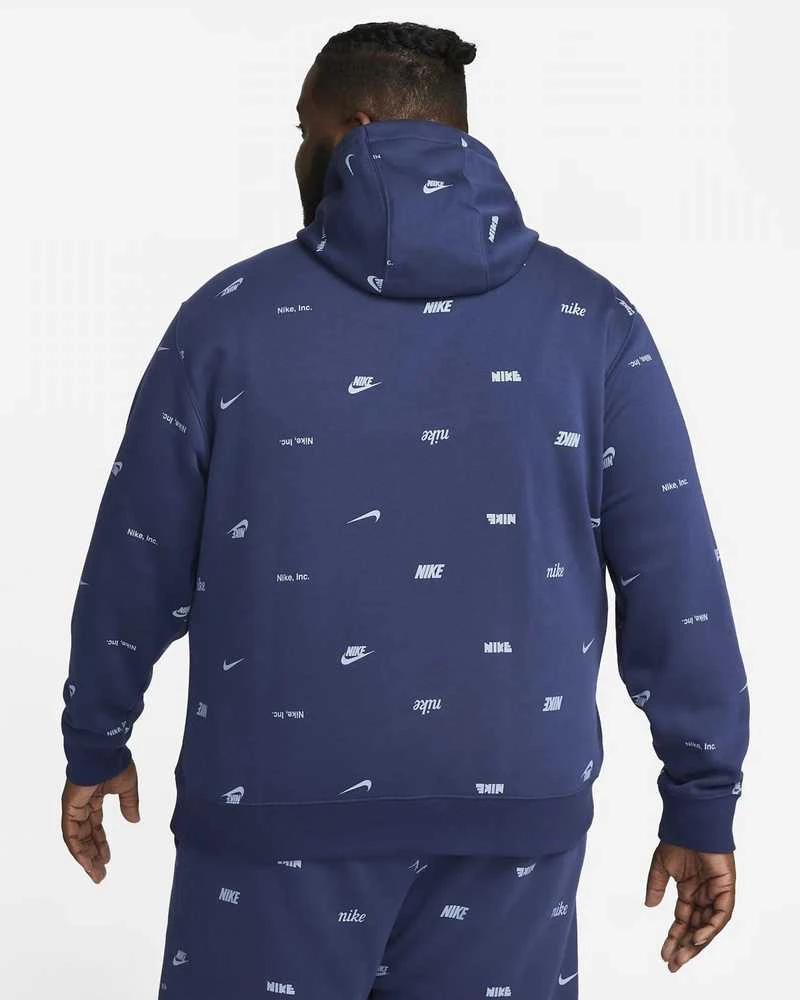 Nike Džemperis Vyrams M Nk Club+ Bb Po Hoodie Fleece Mėlyna FB7434 410