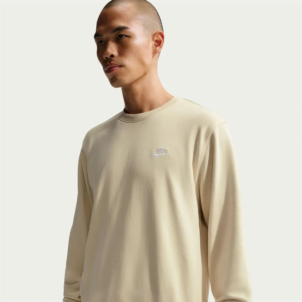 Nike Džemperis Vyrams M Nk Club Ft Crew rusvai gelsvas FN3888 229