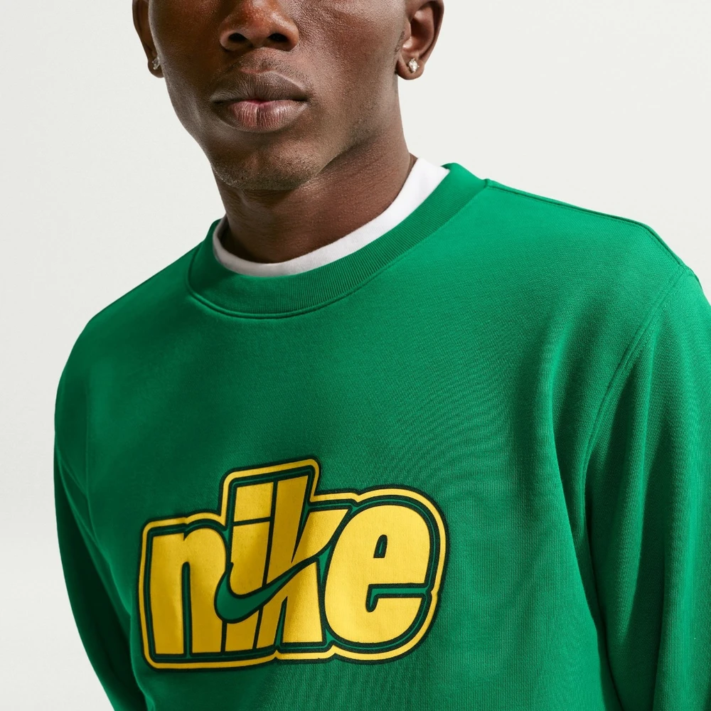 Nike Džemperis Vyrams M Nk Club Ft Crew Žalias IF0697 365