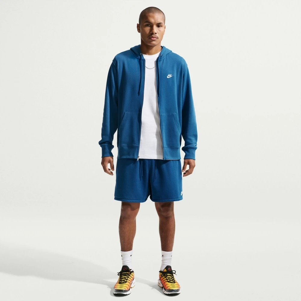 Nike Džemperis Vyrams M Nk Club Ft Fz Hoodie Mėlyna FN3884 476