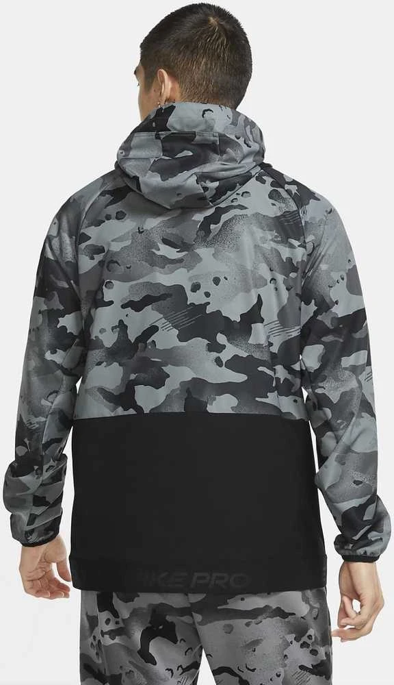 Nike Džemperis Vyrams M NK Flx Vnt MX HD FZ Jkt Camo Pilkas Juodas