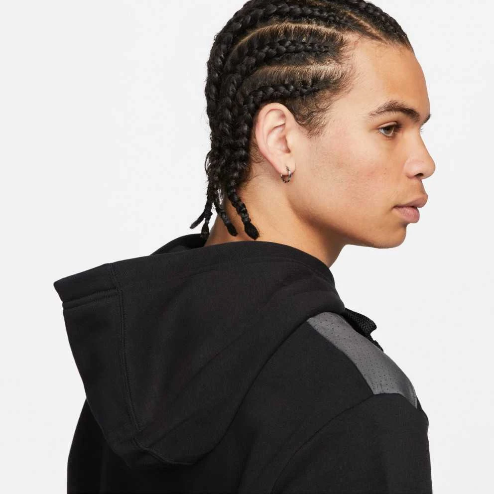 Nike Džemperis Vyrams M Nsw Sp Flc Hoodie Bb Juodas Pilkas FN0247 010