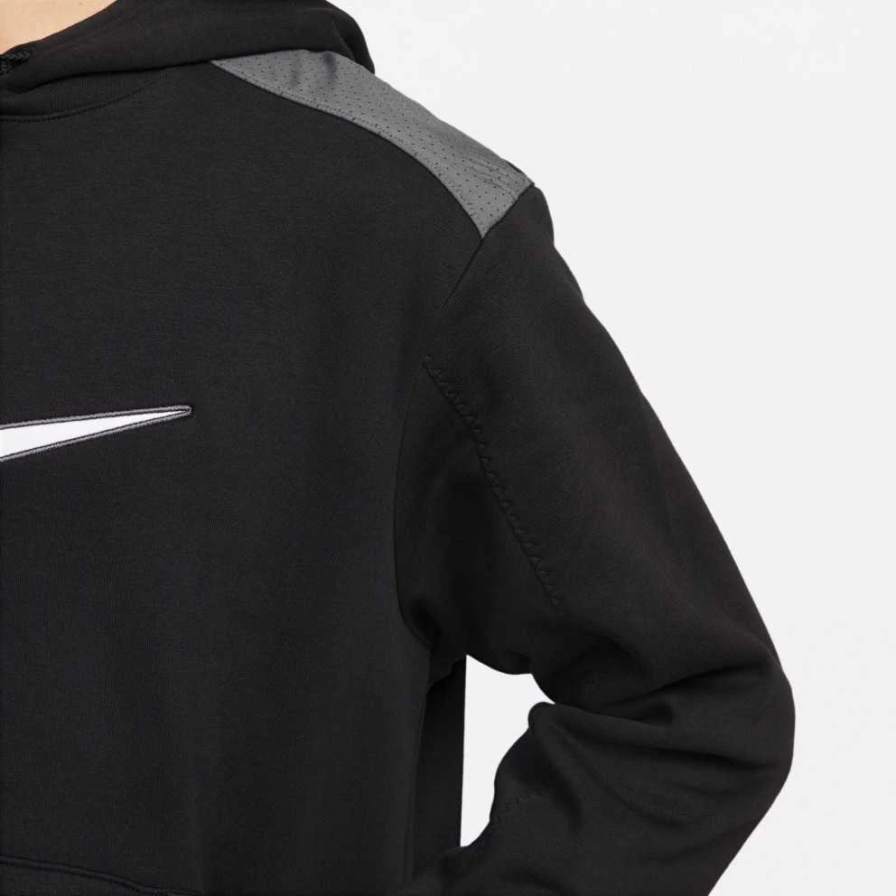 Nike Džemperis Vyrams M Nsw Sp Flc Hoodie Bb Juodas Pilkas FN0247 010