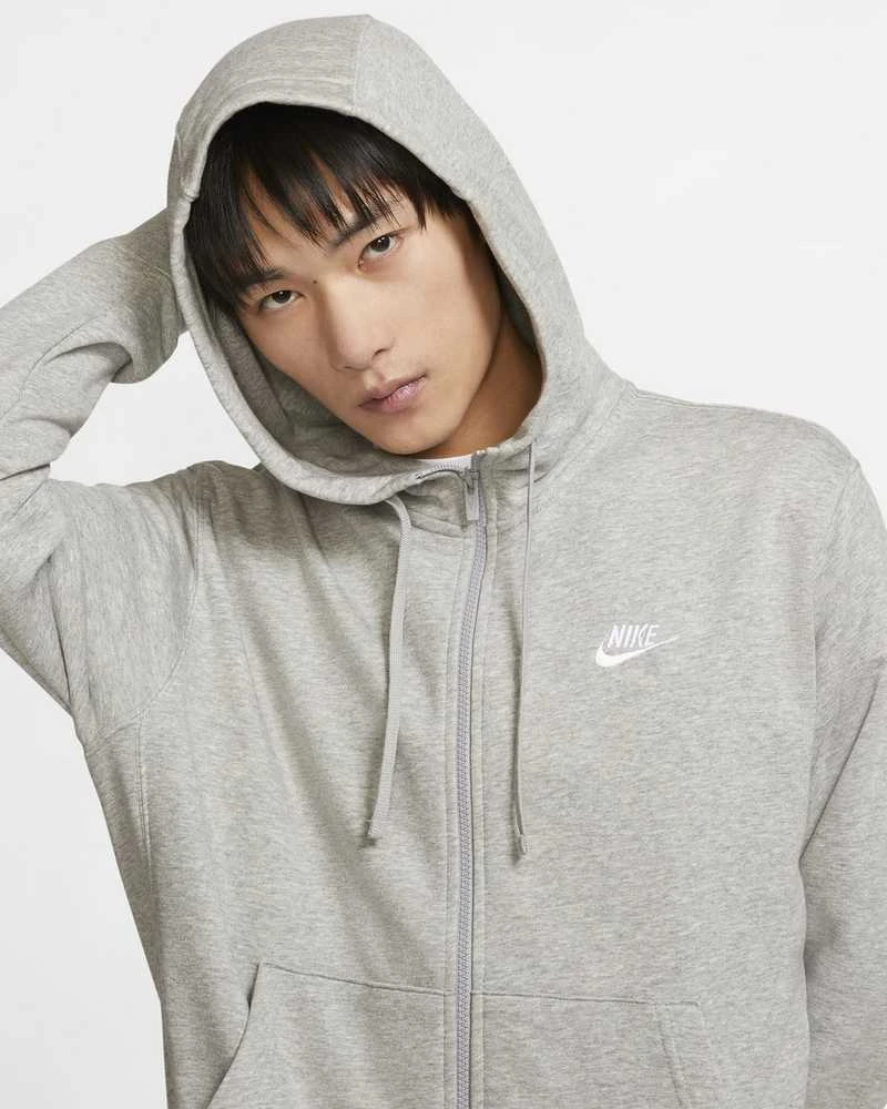 Nike Džemperis Vyrams Nsw Club Hoodie Fz Ft Gray BV2648 063