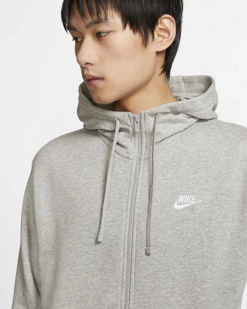 Nike Džemperis Vyrams Nsw Club Hoodie Fz Ft Gray BV2648 063