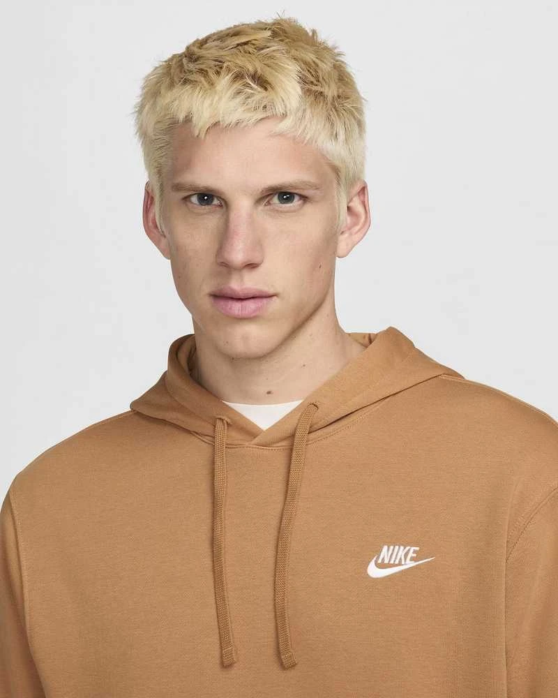 Nike Džemperis Vyrams Nsw Club Hoodie Po Bb Fleece Brown BV2654 224