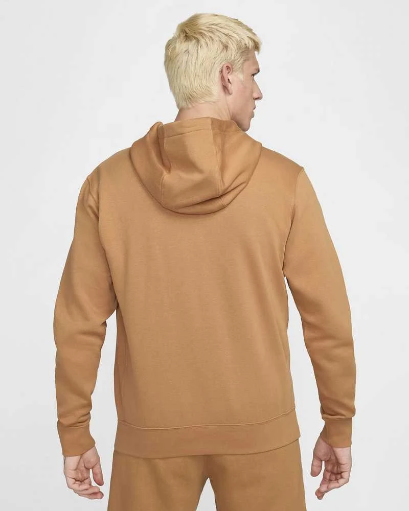 Nike Džemperis Vyrams Nsw Club Hoodie Po Bb Fleece Brown BV2654 224