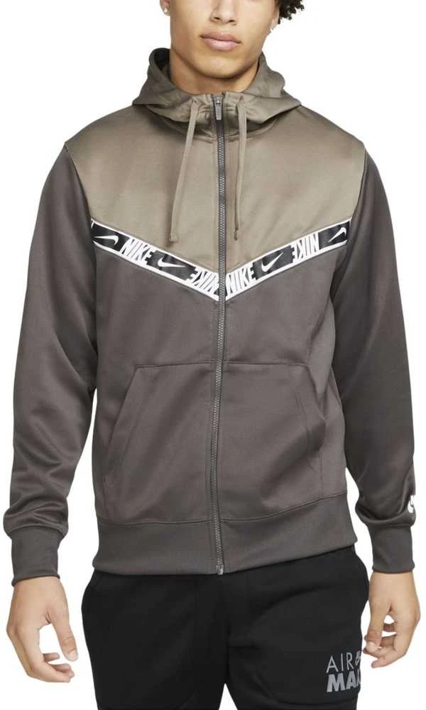 Nike Džemperis Vyrams Nsw Repeat Pk Fz Hoodie Khaki DM4672 254