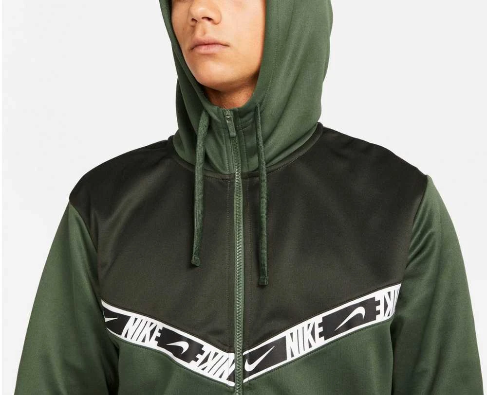 Nike Džemperis Vyrams Nsw Repeat Pk Fz Hoodie Žalias DM4672 335