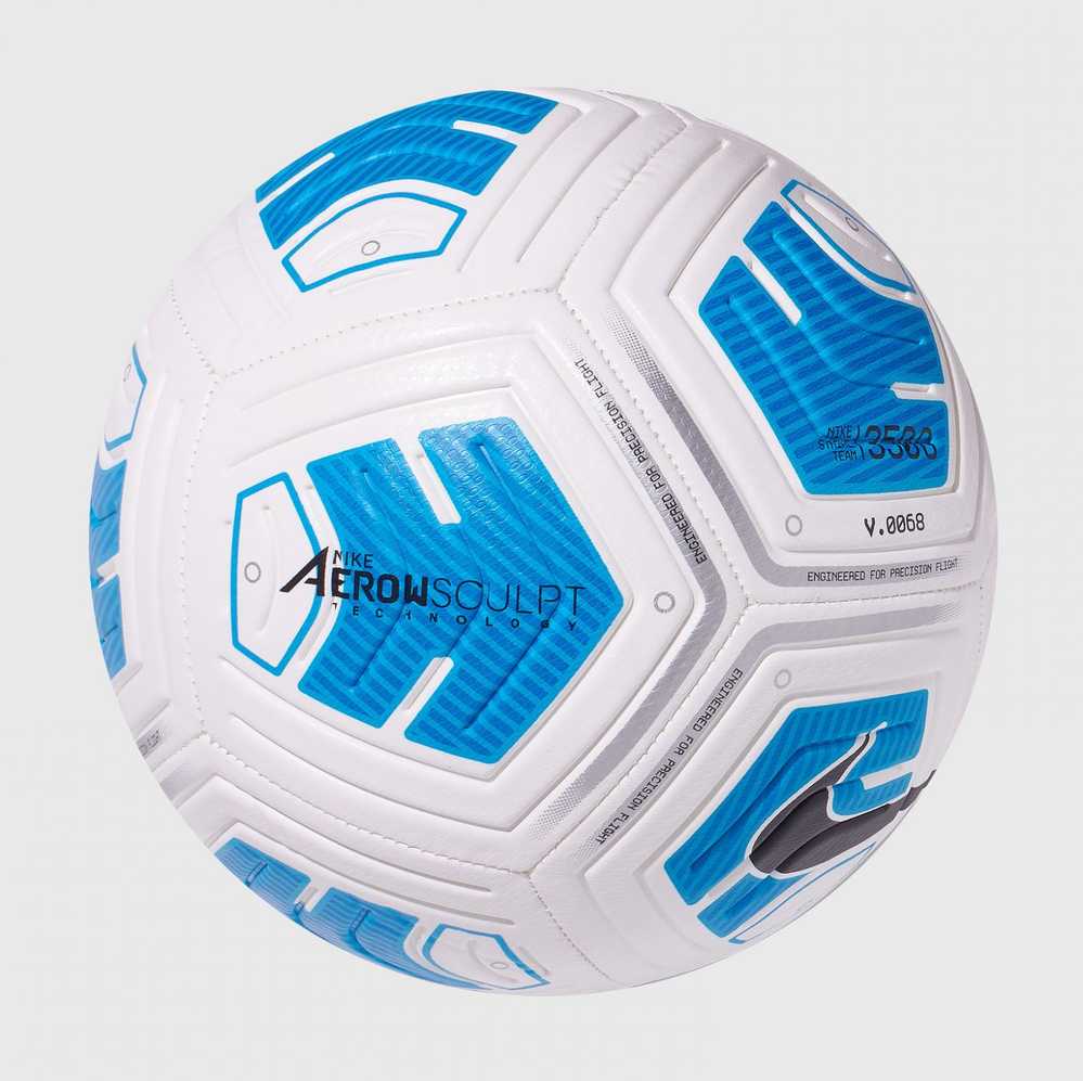 Nike Futbolo Kamuolys Strk Team 350g-Sp21 Baltas Mėlyna CU8064 100
