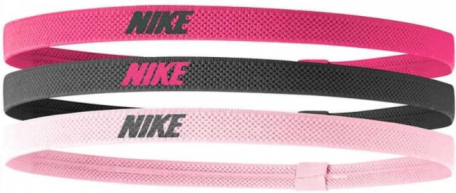 Nike Galvos Juosta Elastic Headbands 2.0 3P Juodas Rožinė N1004529 658