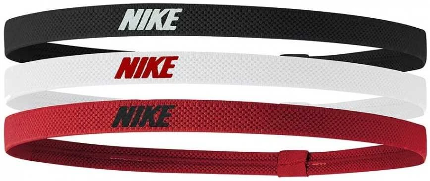 Nike Galvos Juosta Elastic Headbands 2.0 3P Baltas Juodas Raudona N1004529 083