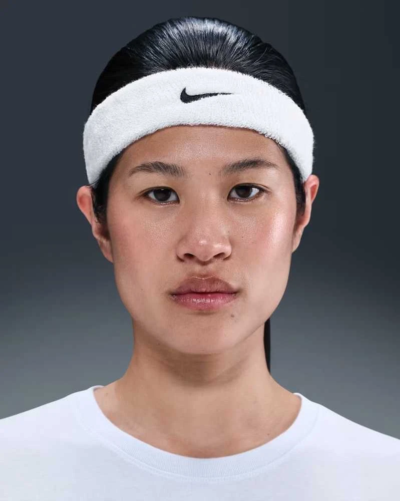 Nike Galvos Juosta Swoosh Classic Headband Baltas N1012407 101