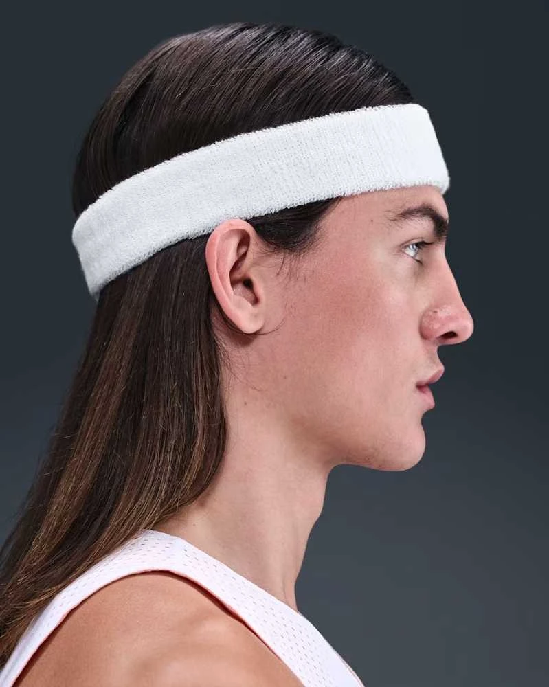 Nike Galvos Juosta Swoosh Classic Headband Baltas N1012407 101