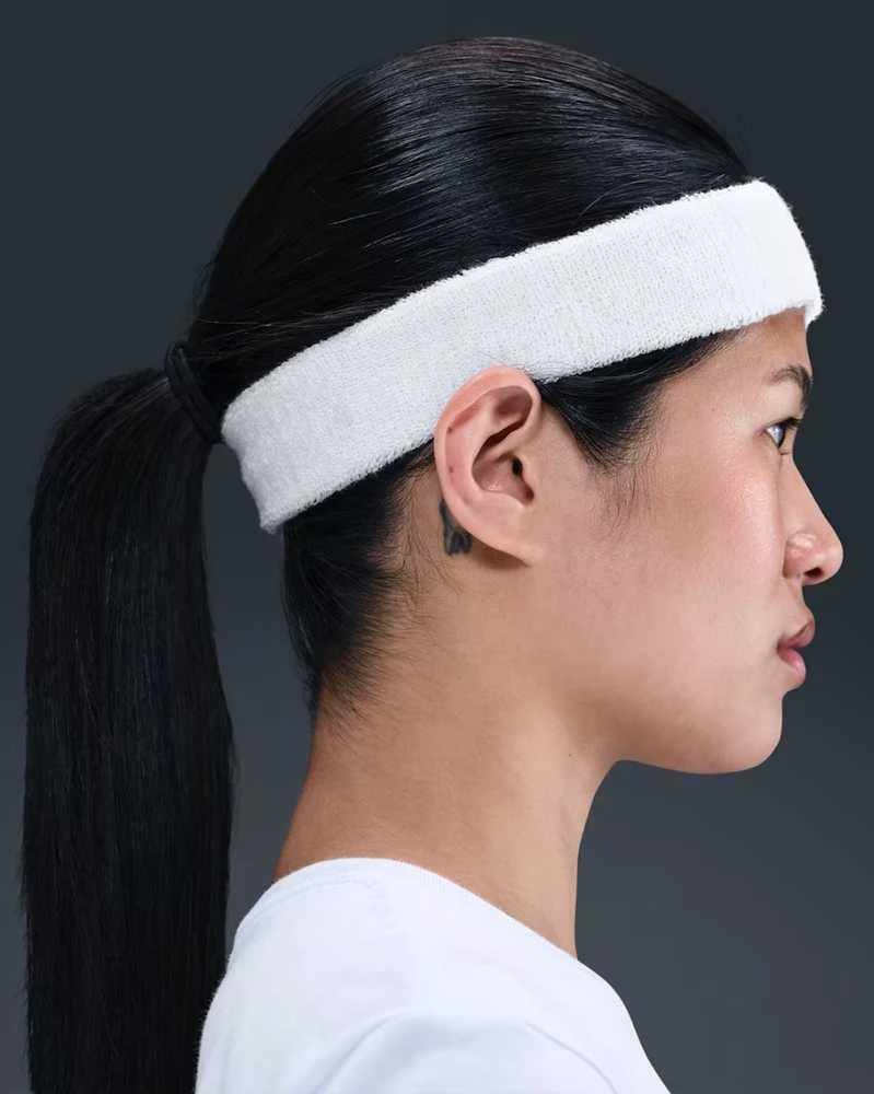 Nike Galvos Juosta Swoosh Classic Headband Baltas N1012407 101