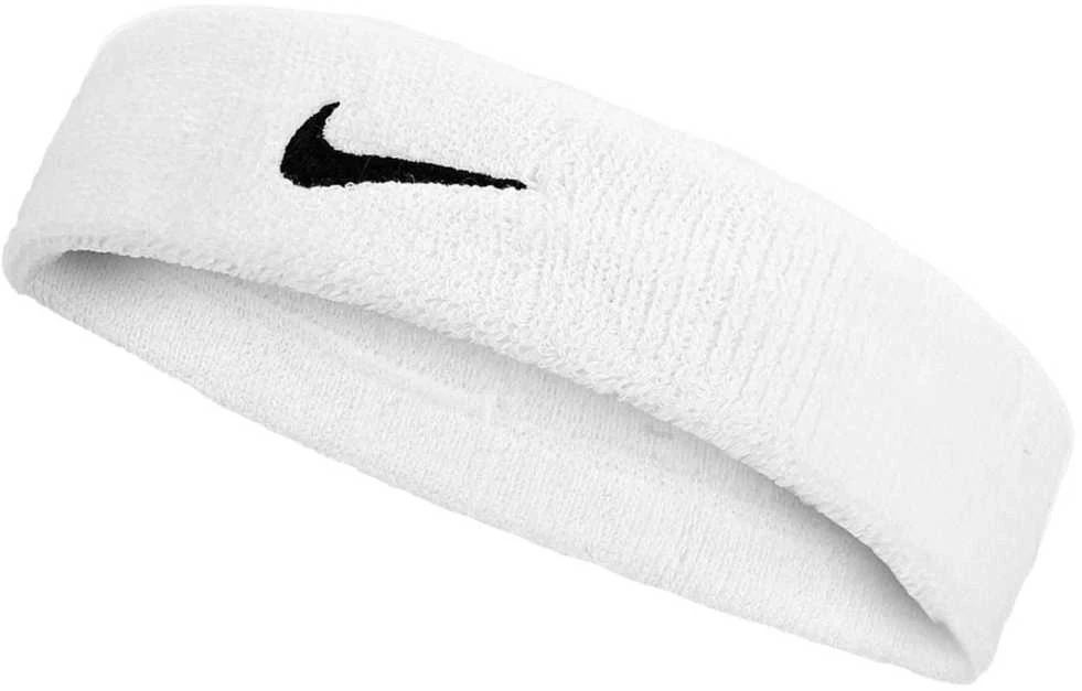 Nike Galvos Juosta Swoosh Classic Headband Baltas N1012407 101