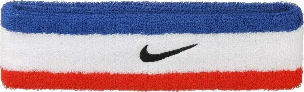Nike Galvos Juosta Swoosh Headband Baltas Mėlyna Raudona N0001544 620
