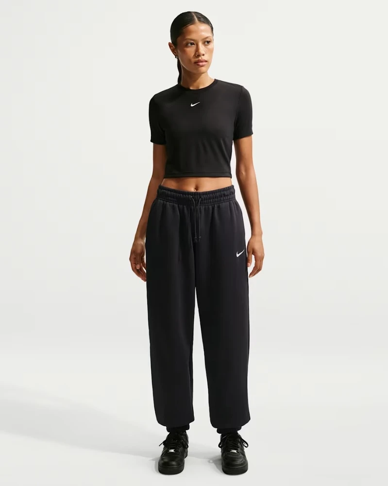 Nike Kelnės Moterims W Nsw Phnx Flc Hr Os Pants Juodas FZ5996 010