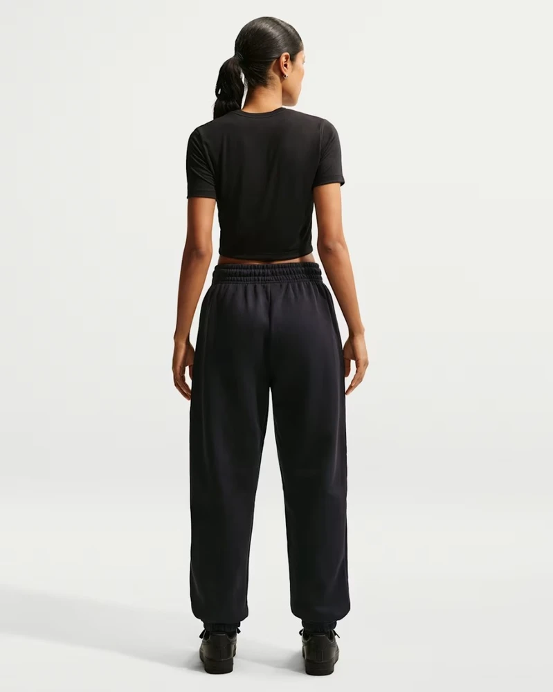 Nike Kelnės Moterims W Nsw Phnx Flc Hr Os Pants Juodas FZ5996 010