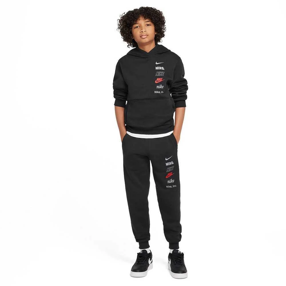 Nike Kelnės Paaugliams K Nsw Club Flc Jggr Mlogo Juodas HQ0973 010