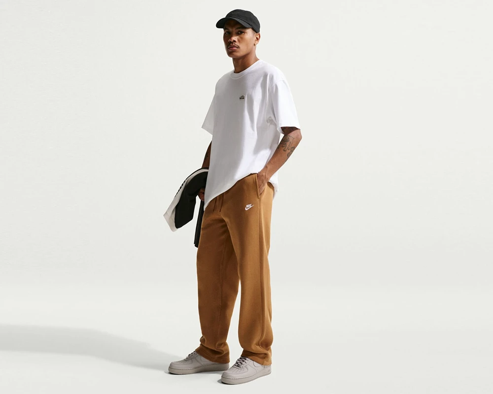 Nike Kelnės Vyrams M Nk Club Bb Oh Pant Fl Brown FN3730 270