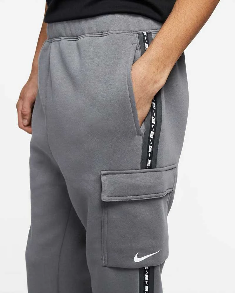 Nike Kelnės Vyrams M Nsw Repeat Flc Cargo Pant Pilkas DM4680 068