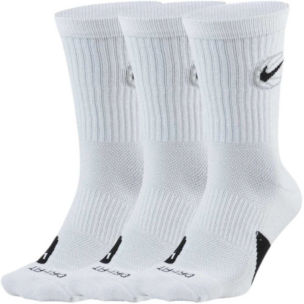 Nike Kojinės Crew Everyday Bball 3Pr Baltas DA2123 100