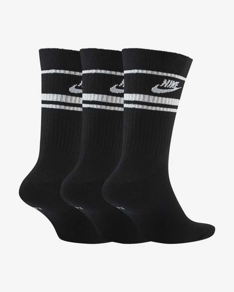 Nike Kojinės Crew Nsw Essential Stripe Juodas CQ0301 010