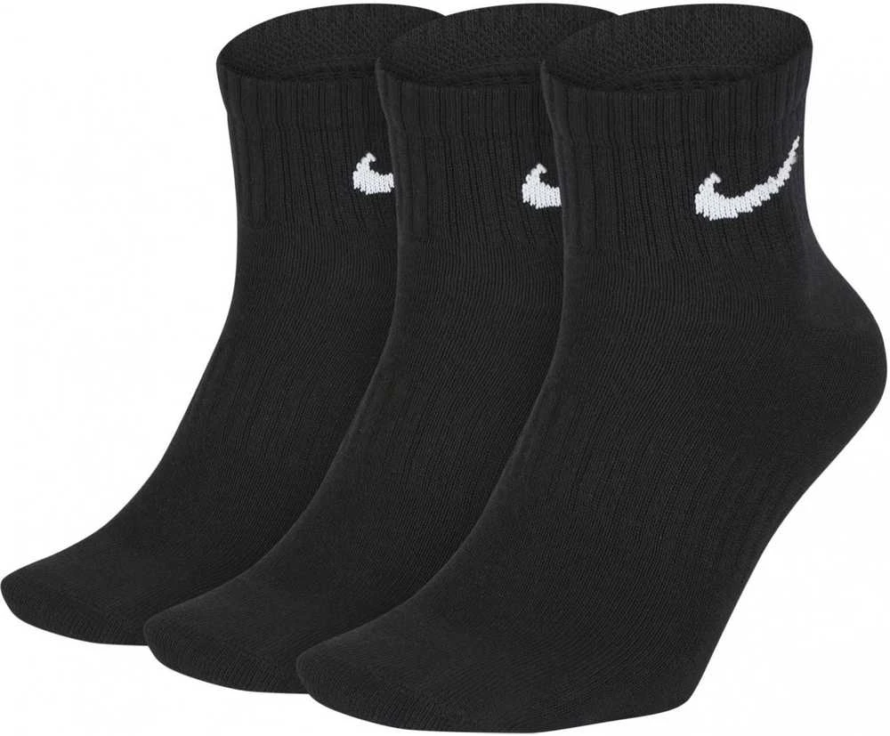 Nike Kojinės Everyday Ltwt Ankle 3PR Juodas SX7677 010