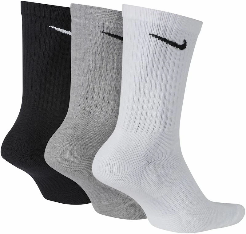 Nike Kojinės NK Everyday Cush Crew Baltas Juodas Pilkas SX7664 964