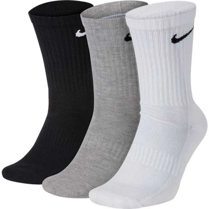 Nike Kojinės NK Everyday Cush Crew Baltas Juodas Pilkas SX7664 964
