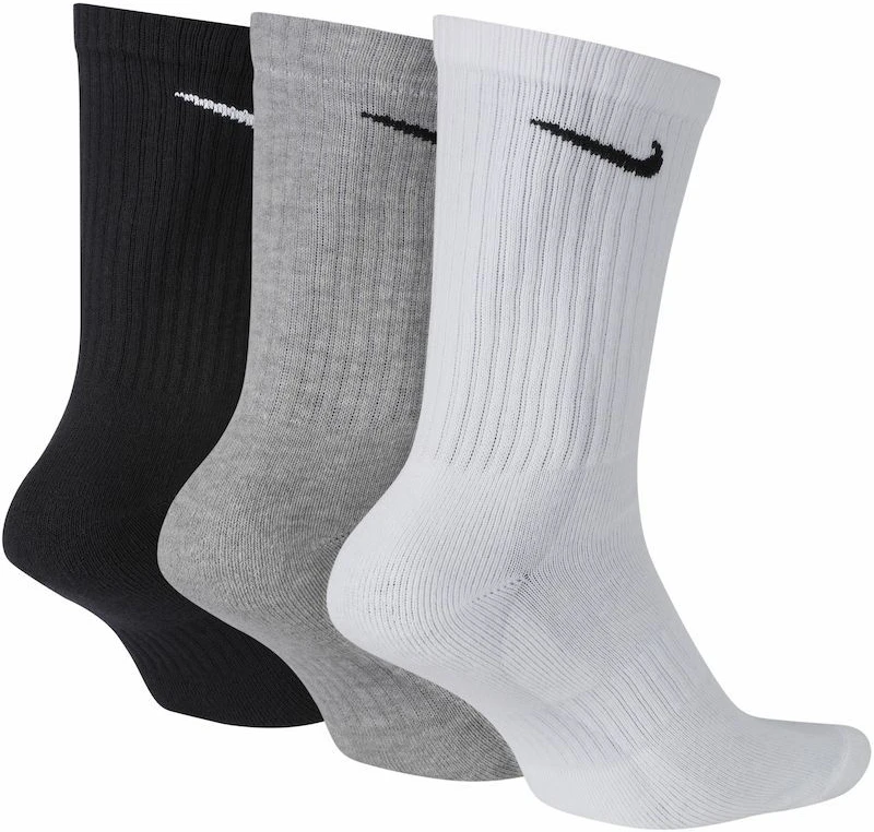 Nike Kojinės NK Everyday Cush Crew Baltas Juodas Pilkas SX7664 964