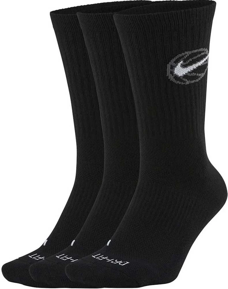 Nike Kojinės U Nk Crew Everyday Bball Juodas DA2123 010