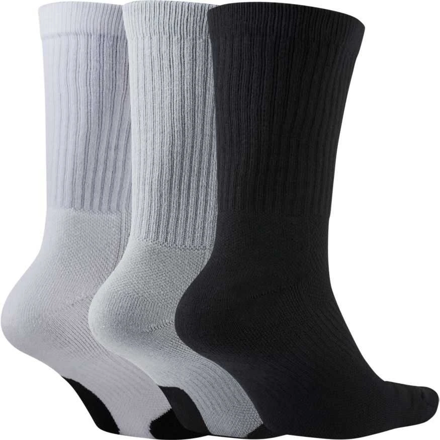 Nike Kojinės U Nk Crew Everyday Bball Pilkas Juodas Baltas DA2123 902
